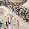 Classic Wrought Iron Stair Case (9) Railing Tangga Besi Ulir Klasik Mewah