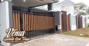 Pagar Besi Minimalis Kayu (1)