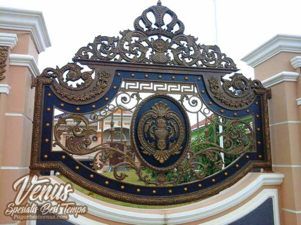 Gate Wrought Iron (151) Pagar Rumah Klasik Mewah Modern