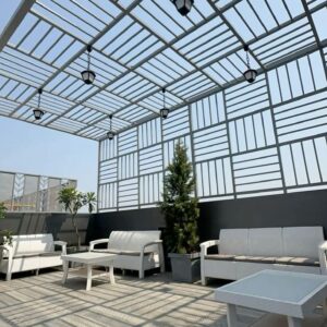 Kanopi Kaca Tempered