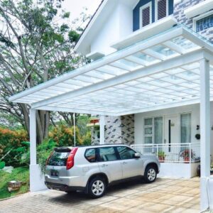 Kanopi Kaca Tempered Minimalis