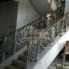Pagar Railing Tangga Balkon Besi Tempa 3D (4) Railing Balkon Mewah Modern