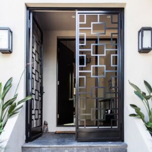 Pintu Besi Tempa Minimalis